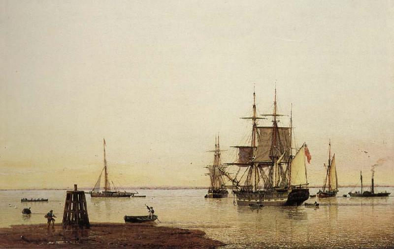 Henry Redmore Merchantmen and other Vessels off the Spurn Light Vessel Norge oil painting art